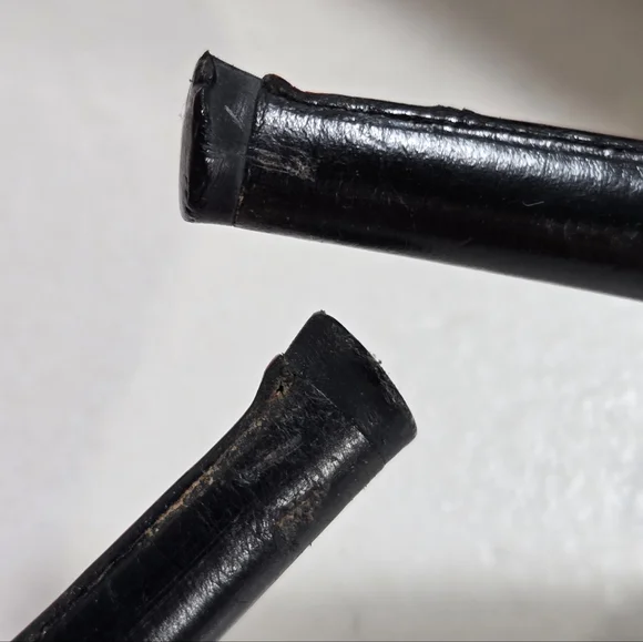 Christiabn Loyboutin Elegant Black Leather Ankle Boots 37½ 7½ - Picture 12 of 12